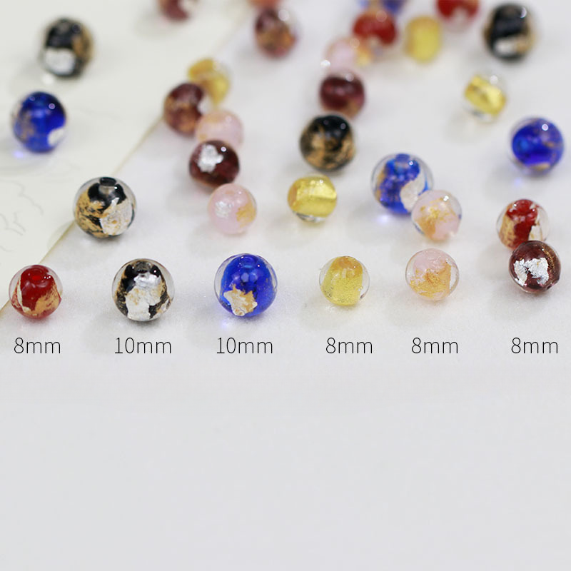 Al por mayor de 100 piezas de oro e incienso de lámina de plata de vidrio de ceniza